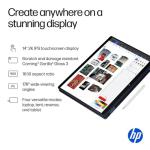 HP Omnibook X Flip 2 in 1 14’’ 2K Touchscreen Laptop, Convertible Laptop 16GB DDR5 RAM 1TB SSD, Intel Core Ultra 5 226V, Intel Arc GPU, Thunderbolt 4, Windows 11, 1 Year Office 365 with Microsoft Pen