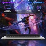 2025 16 Inch 2.5K IPS Gaming Laptop Computer, AMD Ryzen 7 6800H (Up to 4.7GHz), 16GB DDR5 512GB SSD, AMD Radeon 680M, WiFi 6, Type-C, Webcam, Fingerprint, Backlit Keyboard, Windows 11 Pro w/ MS Office