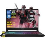 msi Katana 15 HX Gaming Laptop 15.6" QHD 165Hz (100% DCI-P3) Intel 16-core i7-14650HX (Beats i9-12900H) 64GB RAM 1TB SSD GeForce RTX 5070 DLSS4 (Up to 798 AI Tops) RGB Backlit USB-C Win11Pro ICP Hub