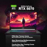 msi Katana 15 HX Gaming Laptop 15.6" QHD 165Hz (100% DCI-P3) Intel 16-core i7-14650HX (Beats i9-12900H) 64GB RAM 1TB SSD GeForce RTX 5070 DLSS4 (Up to 798 AI Tops) RGB Backlit USB-C Win11Pro ICP Hub