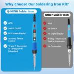 80W Soldering Iron Kit with Ceramic Heater