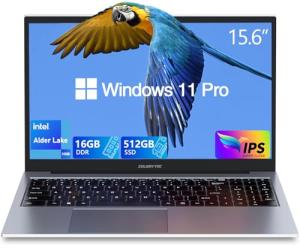 Z ZOLWAYTAC Gaming Laptop,15.6" FHD IPS 1920x1080(180° Viewing Angle),N100 CPU up to 3.2GHz,16GB DDR4+512GB SSD, WiFi &BT, USB 3.2 x3,Supports Type-C Charging,Aluminum Laptop Computer, Space Gray