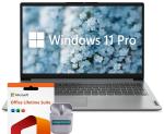 Lenovo 15.6" FHD Business Laptop Computer, Windows 11 Pro Laptop 40GB RAM 1TB SSD, Intel Core i5-1235U 10-Core, Intel Iris Xe Graphics, Microsoft Office Lifetime Suite, SageNova Earphones, Grey
