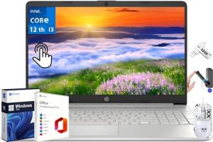 HP Touchscreen Laptop with Office License and Windows 11