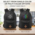 DISCOUNT PROMOS Custom Multipurpose Laptop Backpacks Set of 80, Personalized Bulk Pack - Lots of Features for Everyday Use, Perfect for Employess, Businessman - Black
