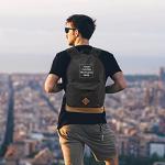 DISCOUNT PROMOS Custom Multipurpose Laptop Backpacks Set of 80, Personalized Bulk Pack - Lots of Features for Everyday Use, Perfect for Employess, Businessman - Black