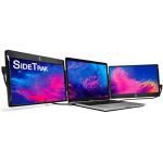 SideTrak Swivel 12.5" Portable Monitor for Laptop, Patented Swivel Hinge, Triple Screen Laptop Setup | FHD Dual Screen w/Kickstand, USB-C & HDMI, Mac, PC, Chrome Compatible (Triple Monitor)