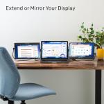 SideTrak Swivel 12.5" Portable Monitor for Laptop, Patented Swivel Hinge, Triple Screen Laptop Setup | FHD Dual Screen w/Kickstand, USB-C & HDMI, Mac, PC, Chrome Compatible (Triple Monitor)
