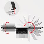 SideTrak Swivel 12.5" Portable Monitor for Laptop, Patented Swivel Hinge, Triple Screen Laptop Setup | FHD Dual Screen w/Kickstand, USB-C & HDMI, Mac, PC, Chrome Compatible (Triple Monitor)