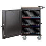 Tripp Lite 48-Port AC Mobile Charging Cart Storage Station for Chromebooks, iPads, Laptops, Tablets, Black (CSC48AC)