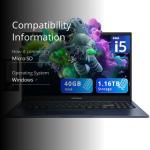 ASUS Vivobook 15, 15.6" FHD, Intel i5, 40GB RAM