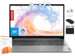 Lenovo IdeaPad Laptop for Business Student 2025, 15.6" Display, 20GB RAM + 1.6GB Storage (1TB SSD +128GB eMMC +500GB Ext), Dual Intel Core Processor, WiFi 6, HubxcelAccessory, Office 365 1 Yr, Win 11