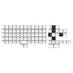 DROP MT3 Keyset, Black on White, High Profile