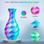 3-in-1 Triple Color Silk PLA 3D Printer Filament