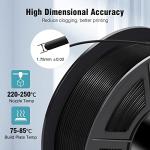 SUNLU PETG Filament 1.75mm - Black, Strong & Durable