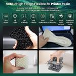SUNLU Tough Flexible 3D Printer Resin, 1KG