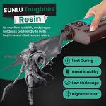 SUNLU Tough Flexible 3D Printer Resin, 1KG