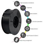 Kingroon Black Nylon 3D Printer Filament, 1kg