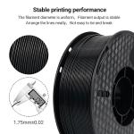 Kingroon Black Nylon 3D Printer Filament, 1kg