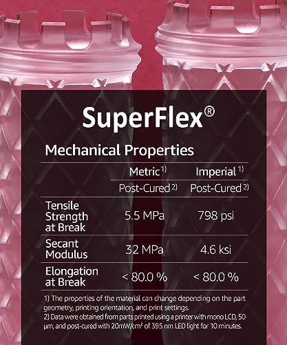 Superflex 3D Printer Resin - Flexible Rubber 500g