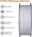 Easy Print Nylon Filament for 3D Printers 1.75mm