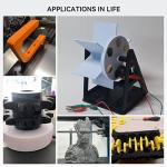 TPOIMNS 1.75mm Black Nylon Filament 1kg Spool