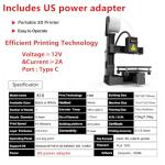 Compact Portable 3D Printer for Beginners