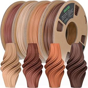 OVV3D Wood PLA Filament Bundle - 4 Pack