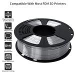 GIANTARM 1kg Silk Metallic Silver PLA Filament