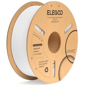 ELEGOO 1KG White PLA Plus Filament 1.75mm
