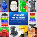 JAYO 2KG PLA 3D Printer Filament Bundle 8-Pack
