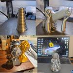 GIANTARM 1kg Silk Metallic Silver PLA Filament