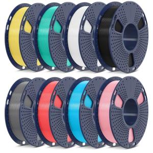 SUNLU 3D Printer Filament Bundle, 8 Colors