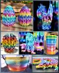 SUNLU Silk Rainbow PLA Filament 1.75mm 1kg