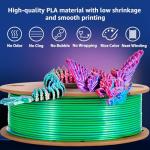 Dikale Triple Color PLA+ 3D Printer Filament