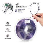 Clear Multicolor Glitter PLA 3D Printer Filament