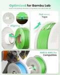 MarsWork 1.75mm Black PLA Filament 1kg Refill