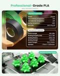 MarsWork 1.75mm Black PLA Filament 1kg Refill