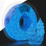 Glow in The Dark Shiny Firefly Blue PLA Filament