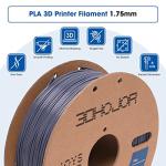 PLA Filament 1.75mm Grey, 1kg Cardboard Spool