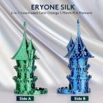 ERYONE Dual Color PLA Filament 1.75mm - Blue Green