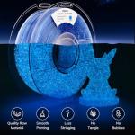 Glow in The Dark Shiny Firefly Blue PLA Filament