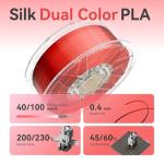 Chitu Systems Dual Color Silk PLA Filament 1.75mm