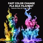 JAYO Multicolor Silk PLA Filament Bundle, 8 Rolls