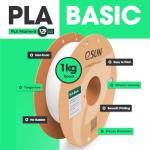 eSUN PLA Basic 1.75mm Filament - Cold White