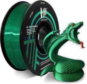 HP3DF Silk PLA Filament 1.75mm - Green 1KG