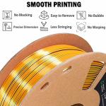 Tri-Color Rainbow Silk PLA Filament 1.75mm