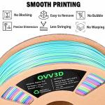 Rainbow PLA Filament 1.75mm for 3D Printing