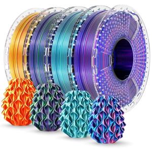 SUNLU Multicolor Silk PLA+ Filament 1.75mm Bundle