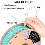 Rainbow PLA Filament 1.75mm for 3D Printing
